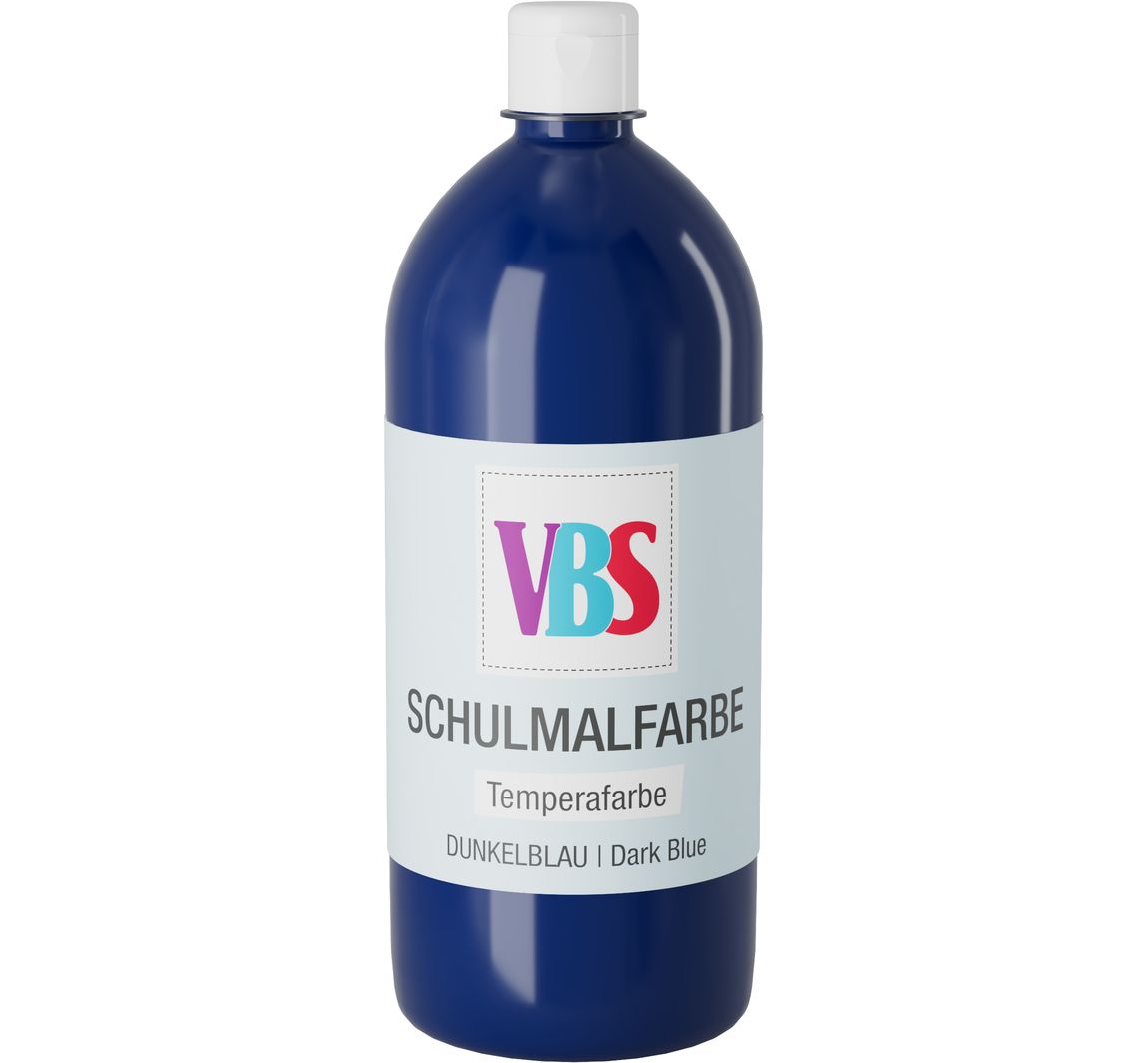 VBS Schulmalfarbe, 1000 ml - Dunkelblau
