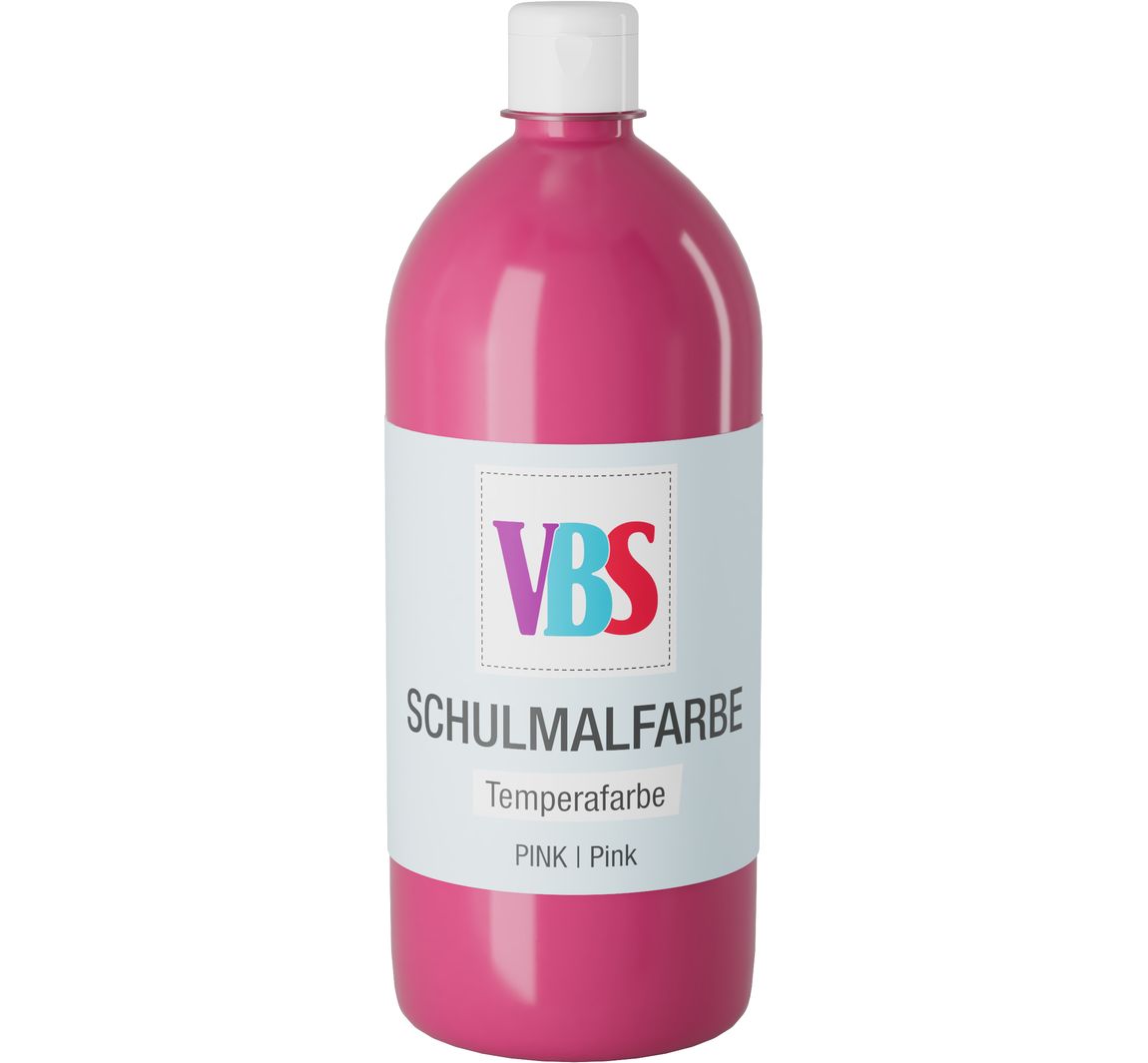 VBS Schulmalfarbe, 1000 ml - Pink