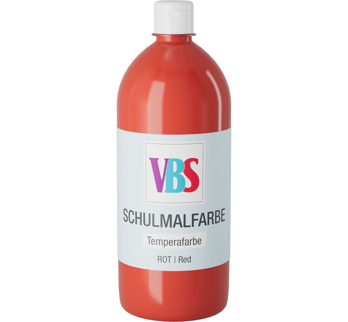 VBS Schulmalfarbe, 1000 ml - Rot