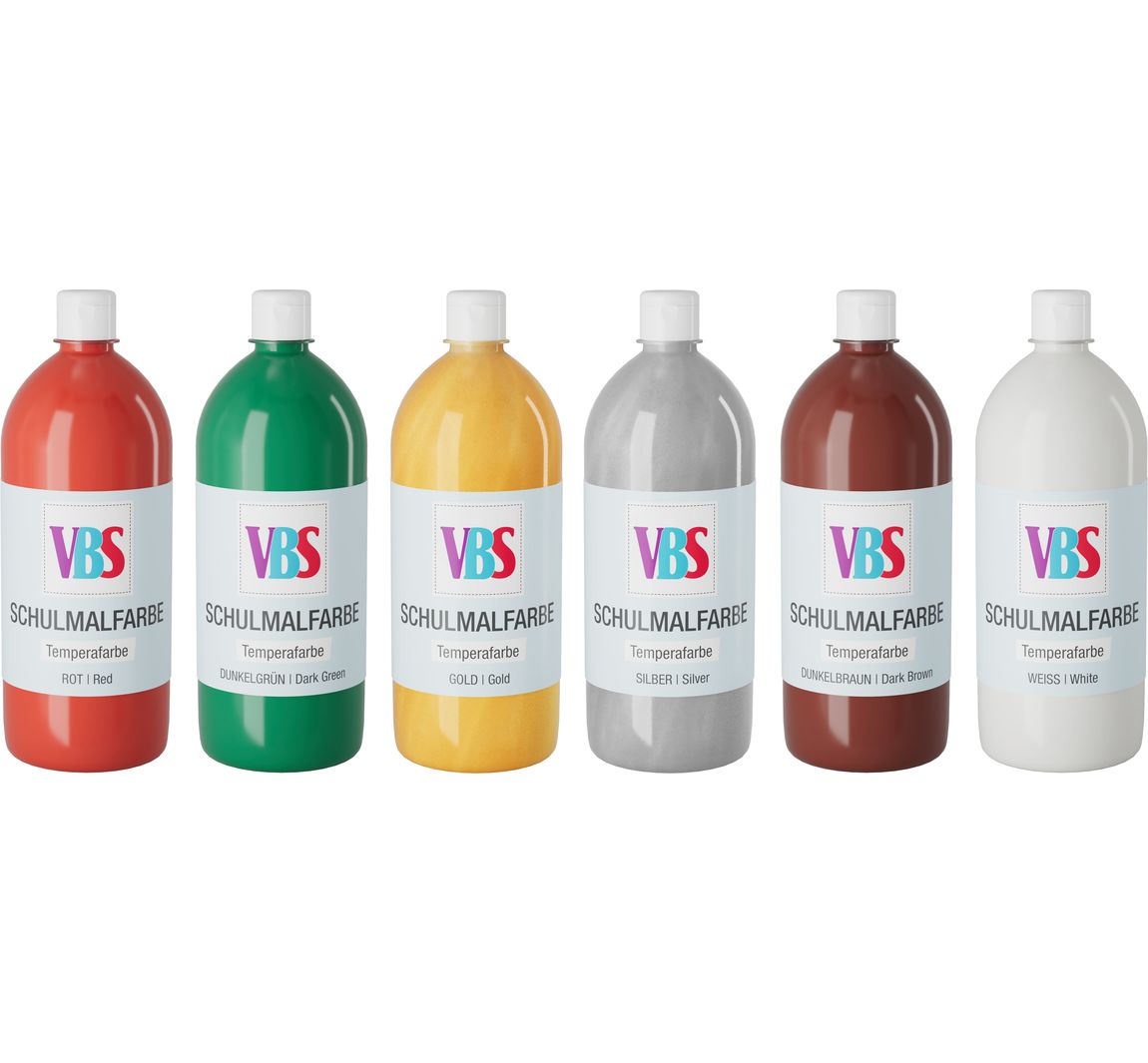 VBS Schulmalfarbe, 6er-Set - X-Mas