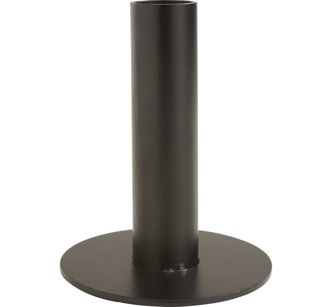 Metall-Stabkerzenhalter, schwarz - Hoch