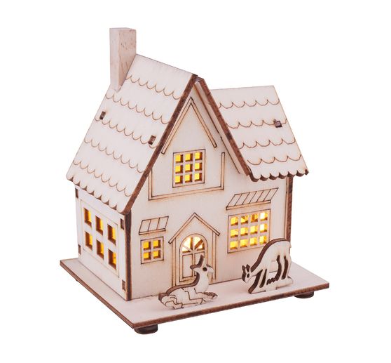 VBS Holzbausatz "Haus mit Rehen"