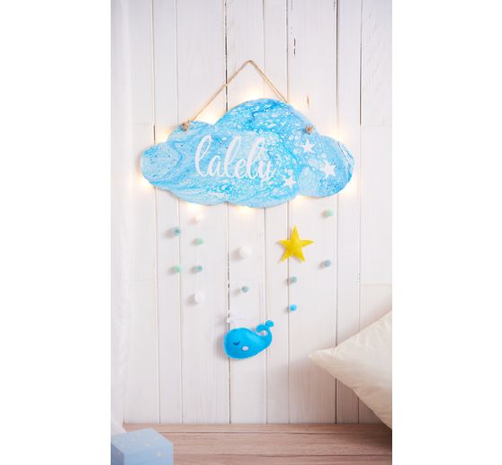Holz-Schild "Wolke"