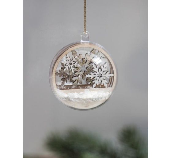 Holz-Steckmotiv "Schneeflocke"