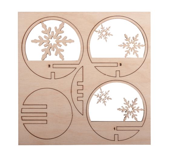 Holz-Steckmotiv "Schneeflocke"