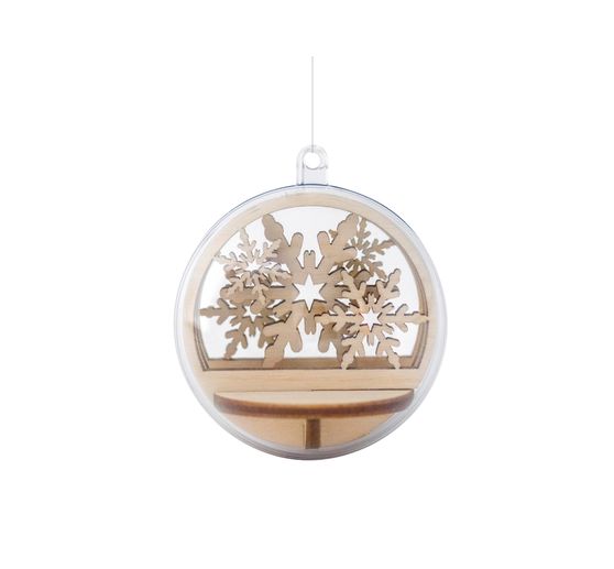 Holz-Steckmotiv "Schneeflocke"