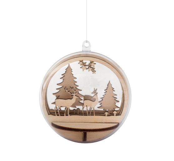 Holz-Steckmotiv "Rentiere"