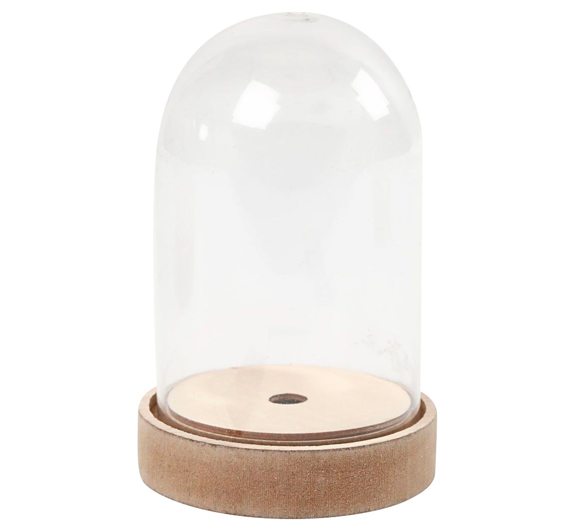 Kunststoff-Glocke auf Sockel, beleuchtbar - Höhe 12,5 cm