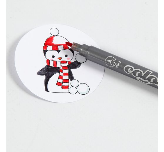 Komplett-Set "Weihnachtskugeln mit Schnee"
