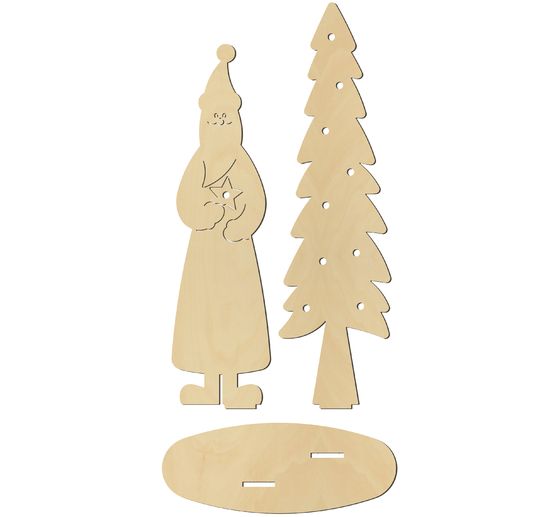 Standing figure "Santa Claus with Fir"