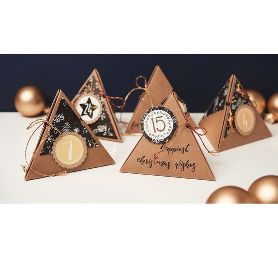 VBS Kraftkarton Geschenkbox "Pyramide"