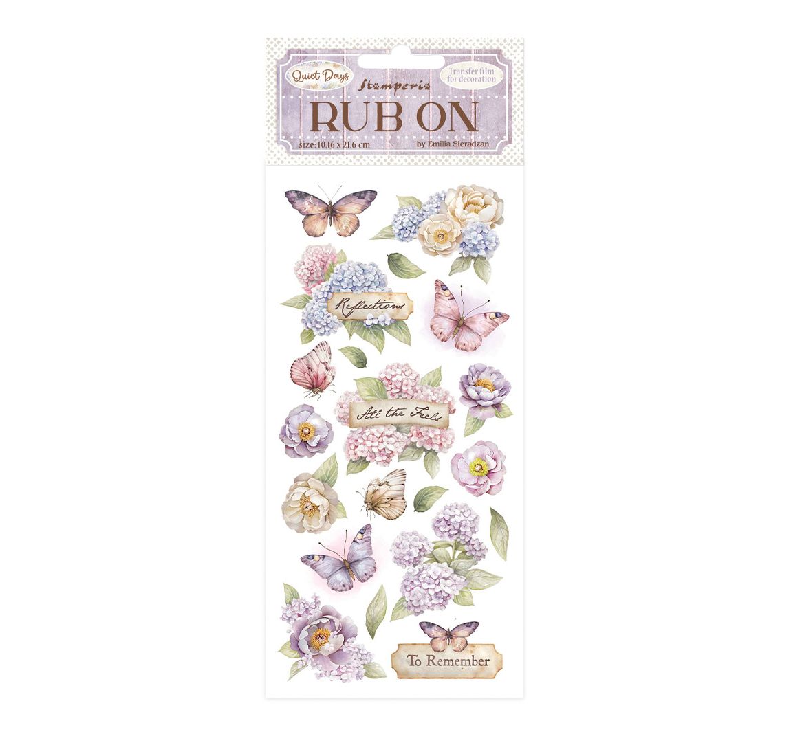 Rub On Transferfolie "Quiet Days" - Butterfly