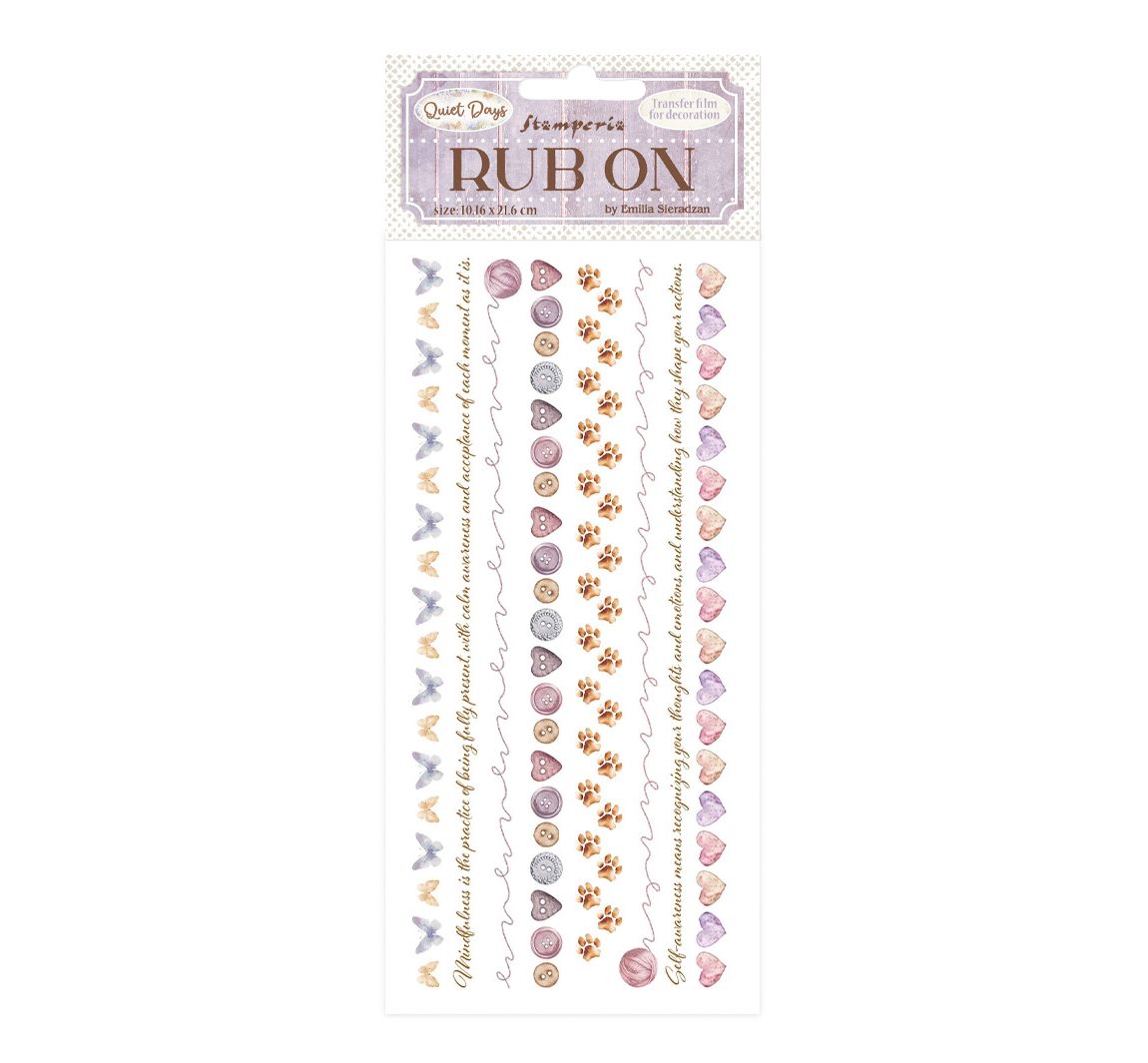 Rub On Transferfolie "Quiet Days" - Borders