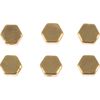 Metall Perlen "Hexagon" Gold
