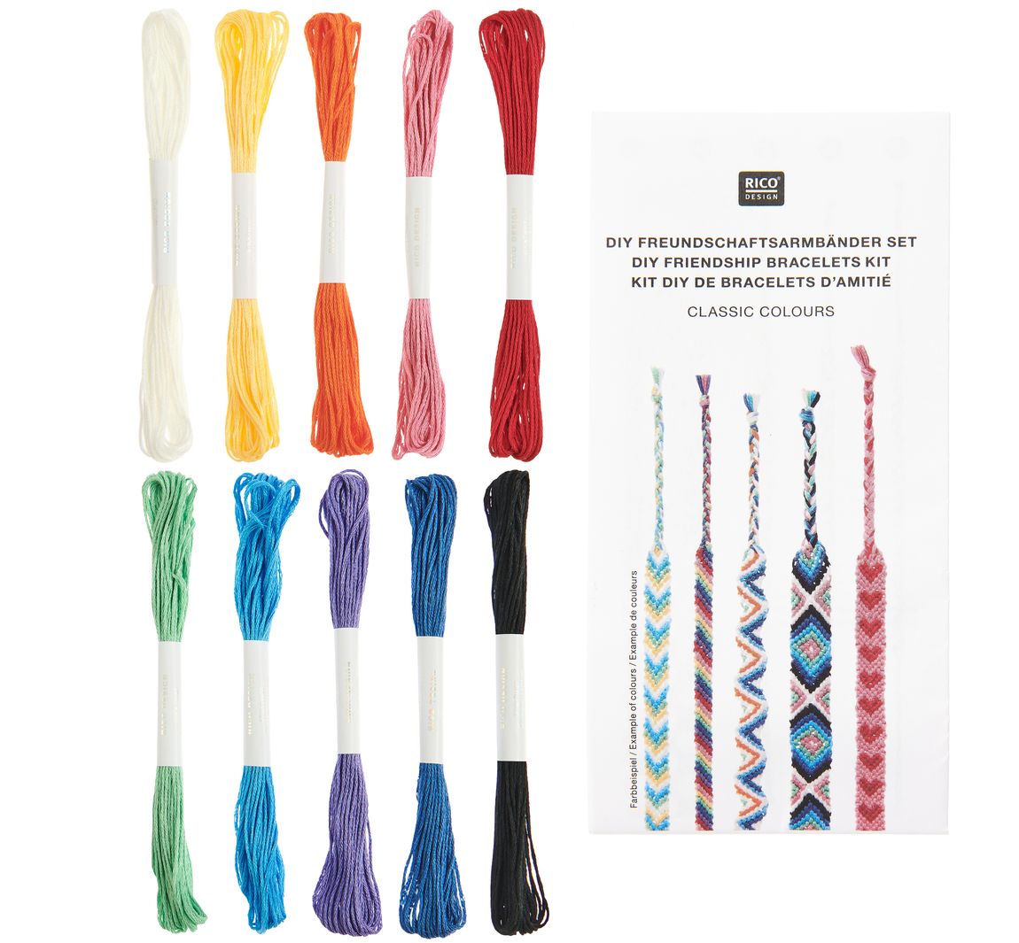 Bastelset Freundschaftsbänder - Classic Colours