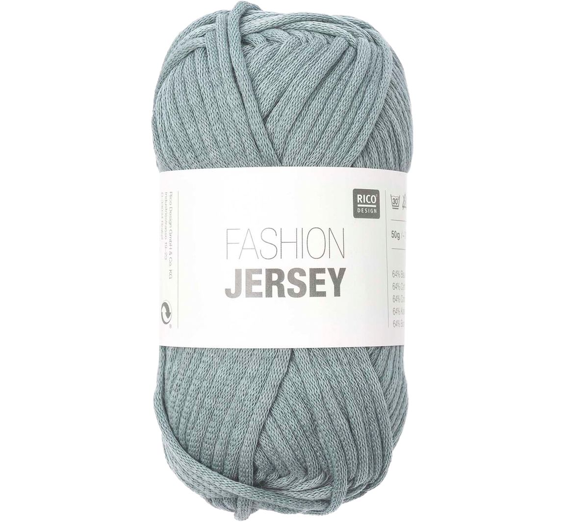 Rico Design Fashion Jersey - Blau-Grau
