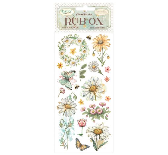 Rub On Transferfolie "Daisy Art"