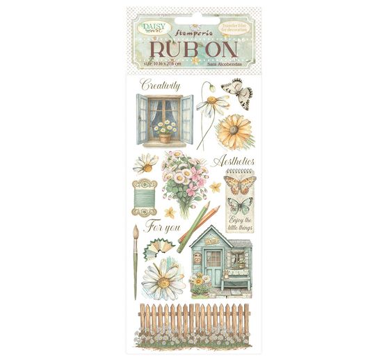 Rub On Transferfolie "Daisy Art"