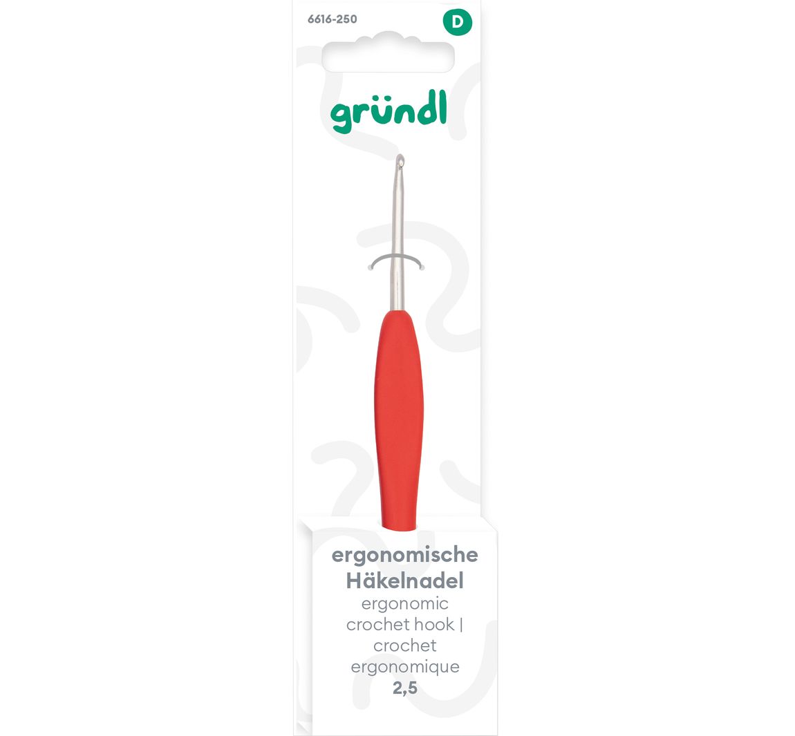 Gründl Häkelnadel Ergonomisch - Stärke 2,5