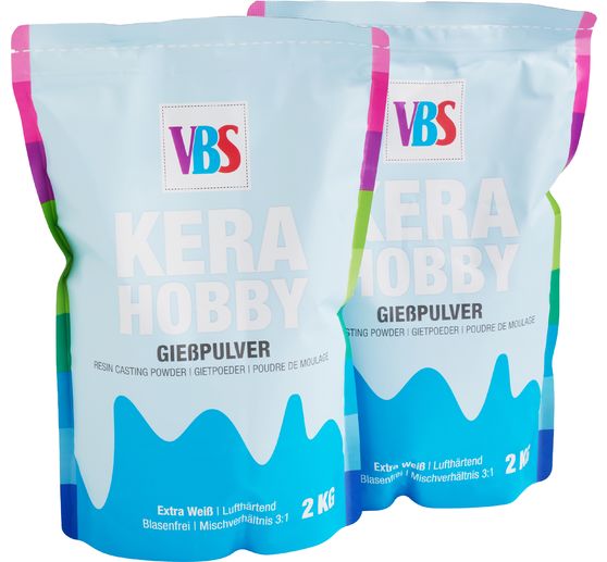VBS Gie&szlig;pulver "KeraHobby", Wei&szlig;