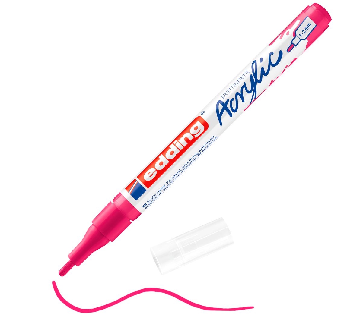 edding 5300 Acrylic "Acrylmarker - Fein" - Telemagenta