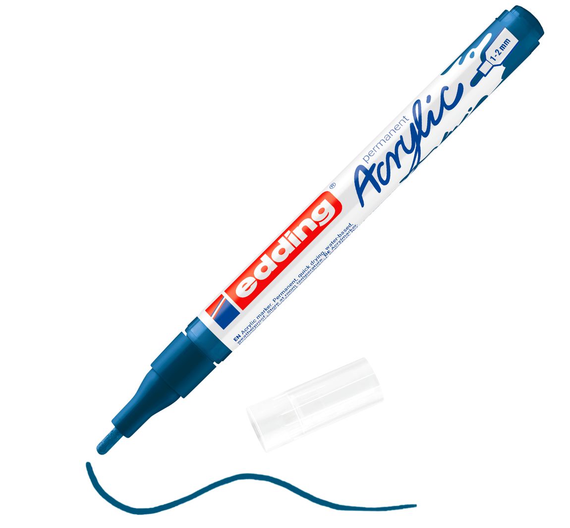 edding 5300 Acrylic "Acrylmarker - Fein" - Elegant Nachtblau