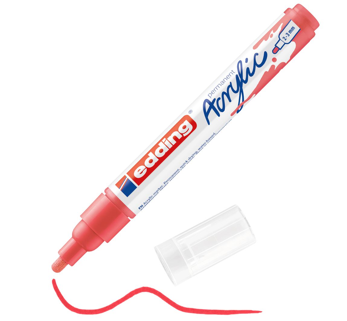 edding 5100 Acrylic "Acrylmarker - Mittel" - Koralle