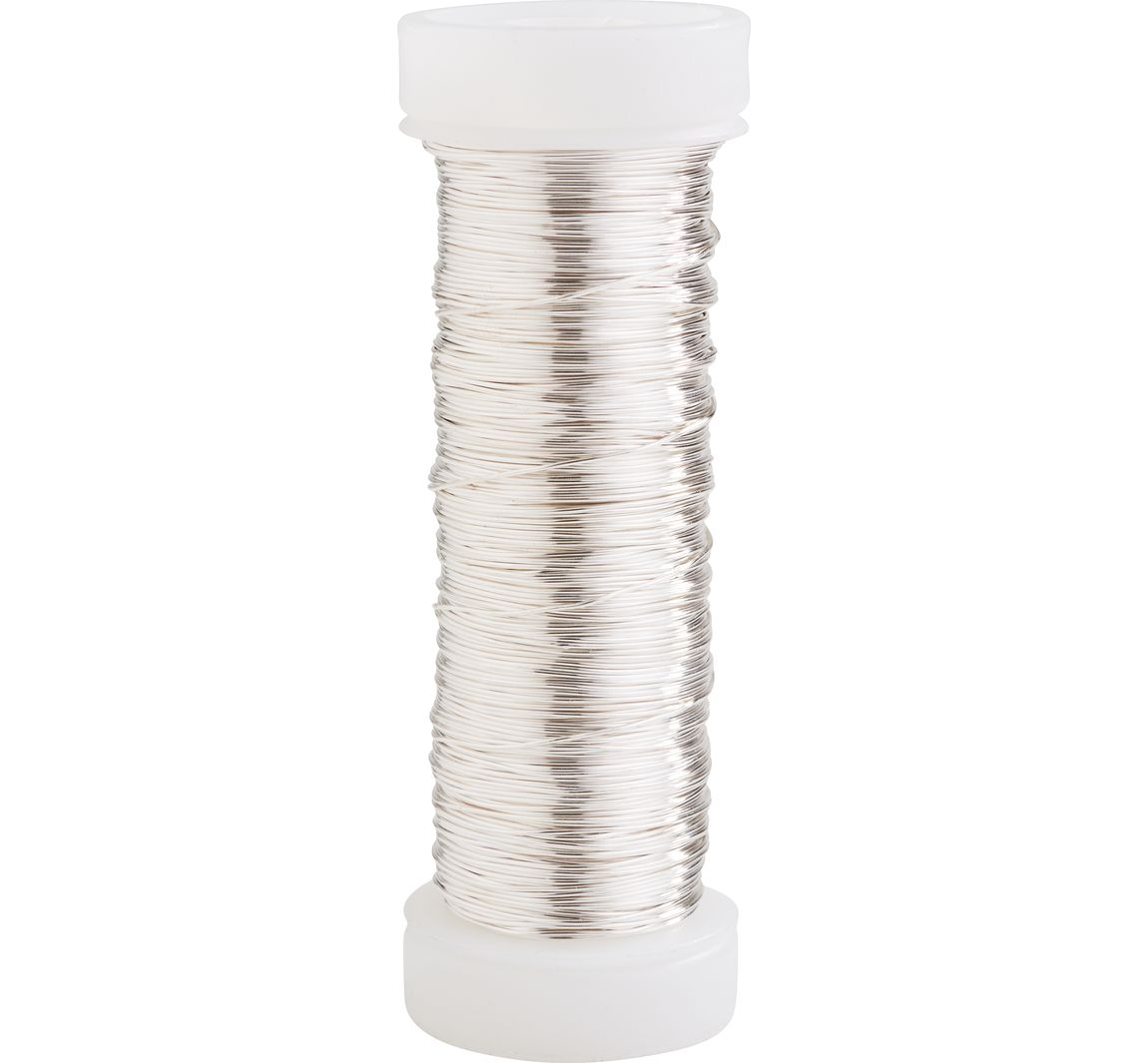 Kupferlackdraht, Ø 0,30 mm, 50 m - Silberfarben