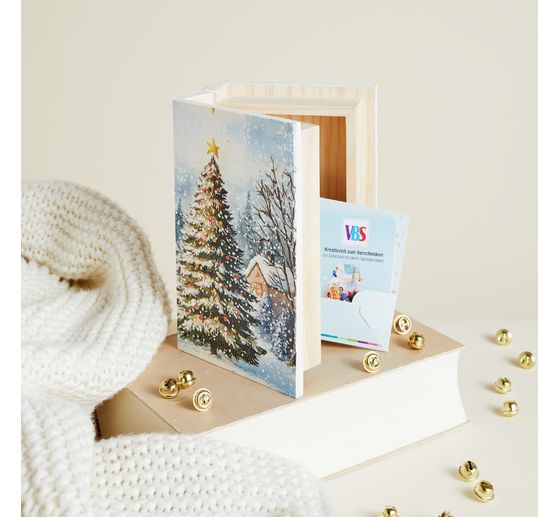 Serviette "Weihnachtsbaum im Schnee"