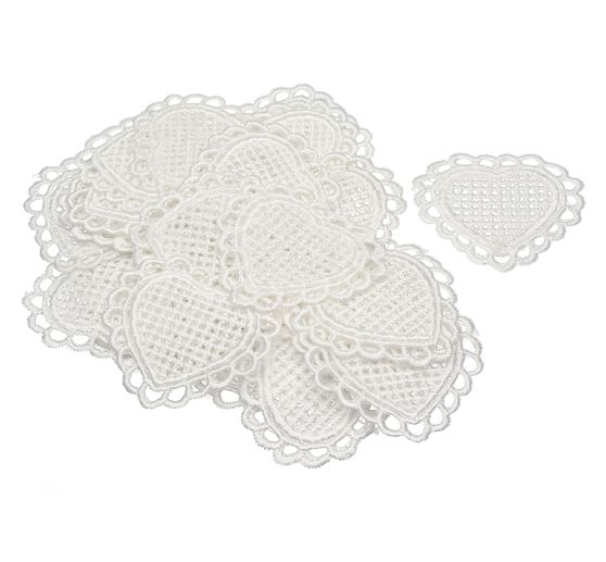 VBS Applications "Lace Hearts", 25 pcs.