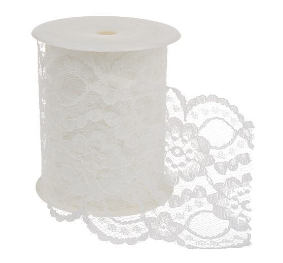 Spitzenband, creme