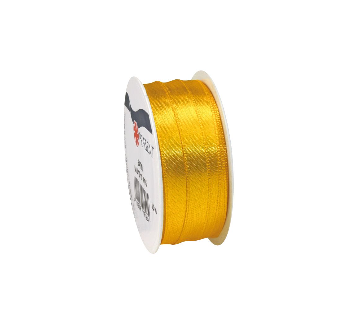 Satinband, 10 mm - Gelb
