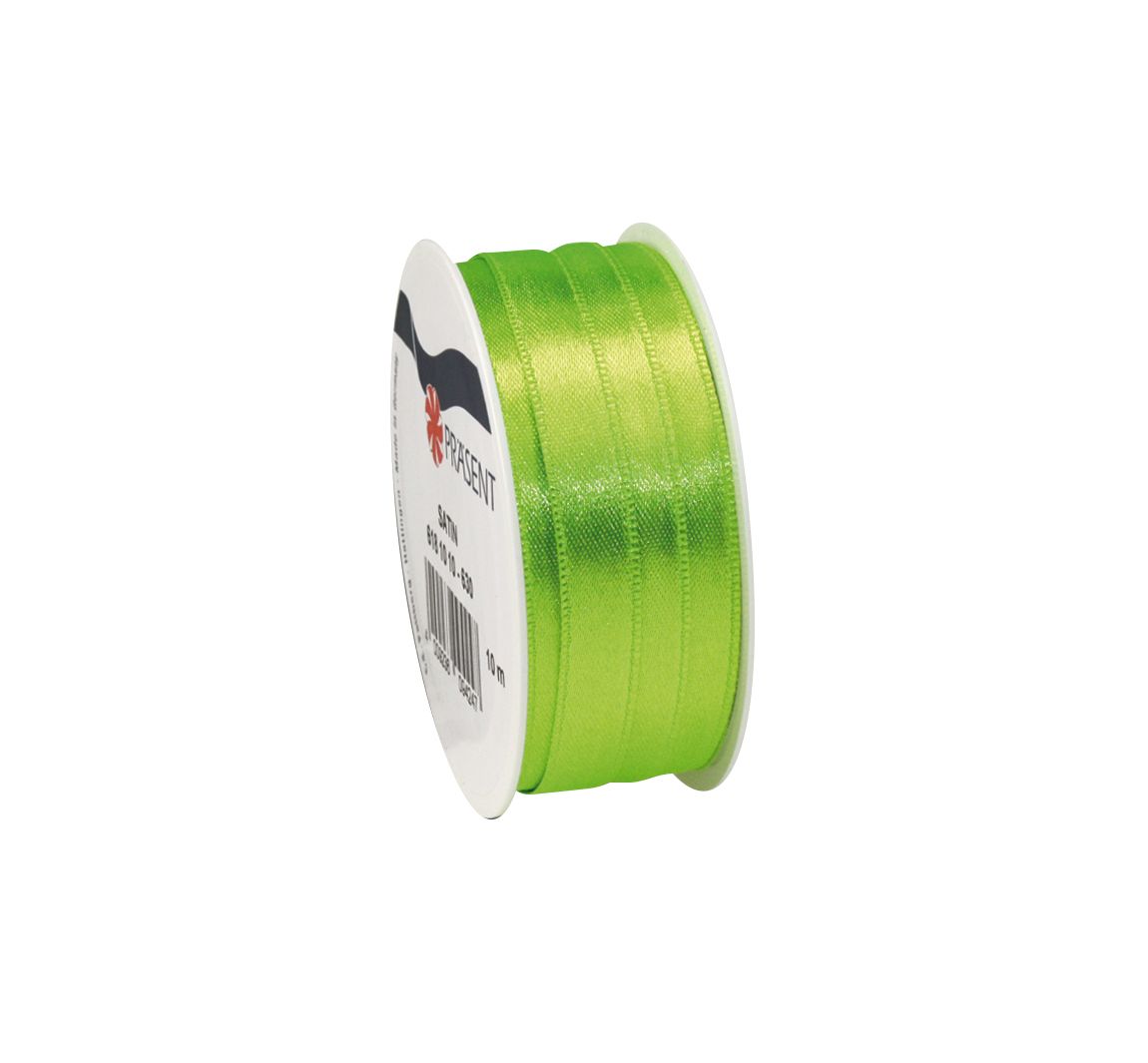 Satinband, 10 mm - Maigrün