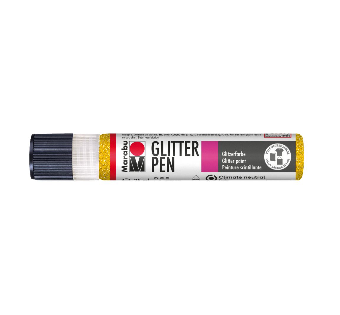 Marabu Glitter Pen - Glitter-Gelb