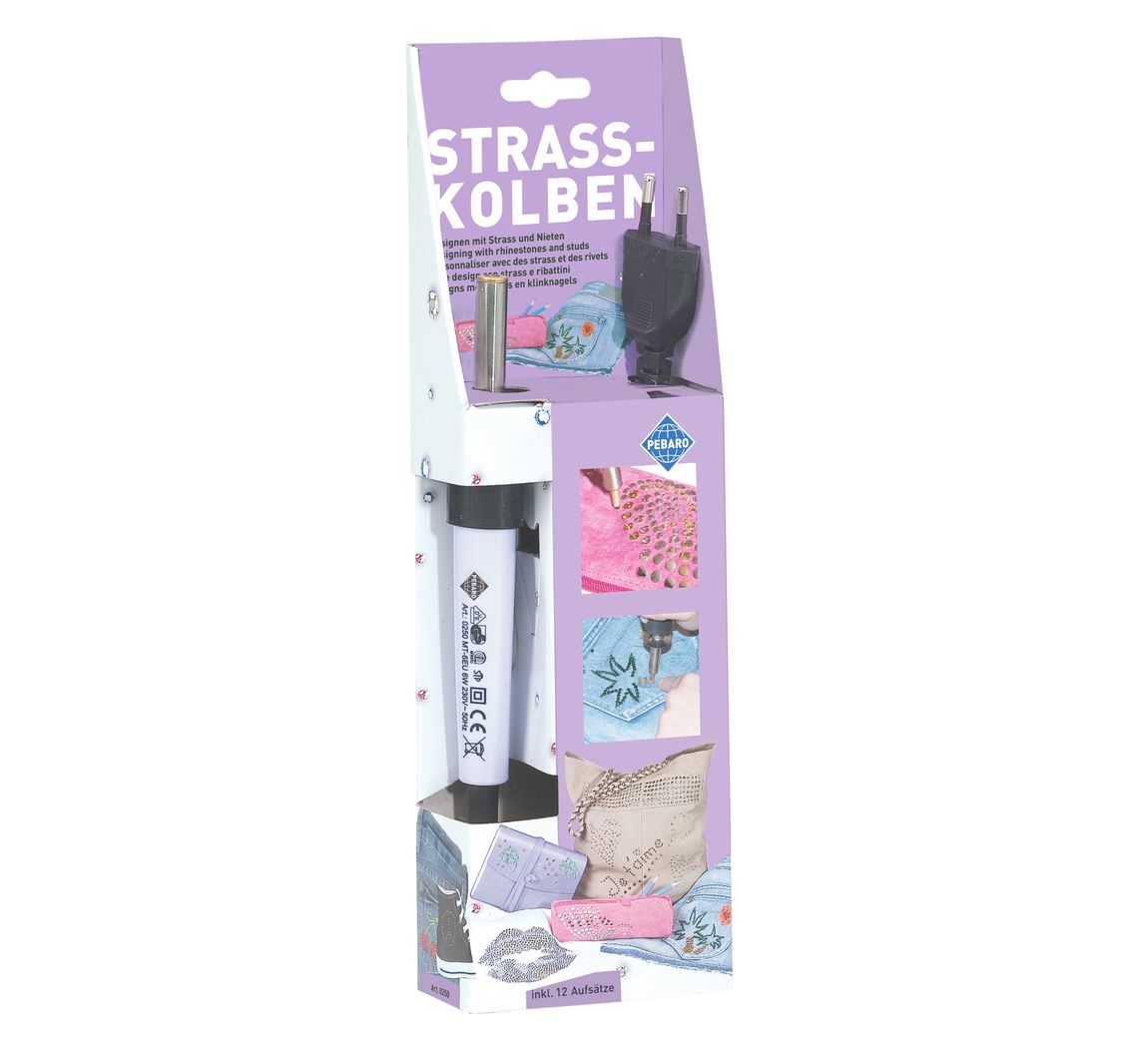 Strass-Stein-Applikator-Set, inkl. 12 Pickern