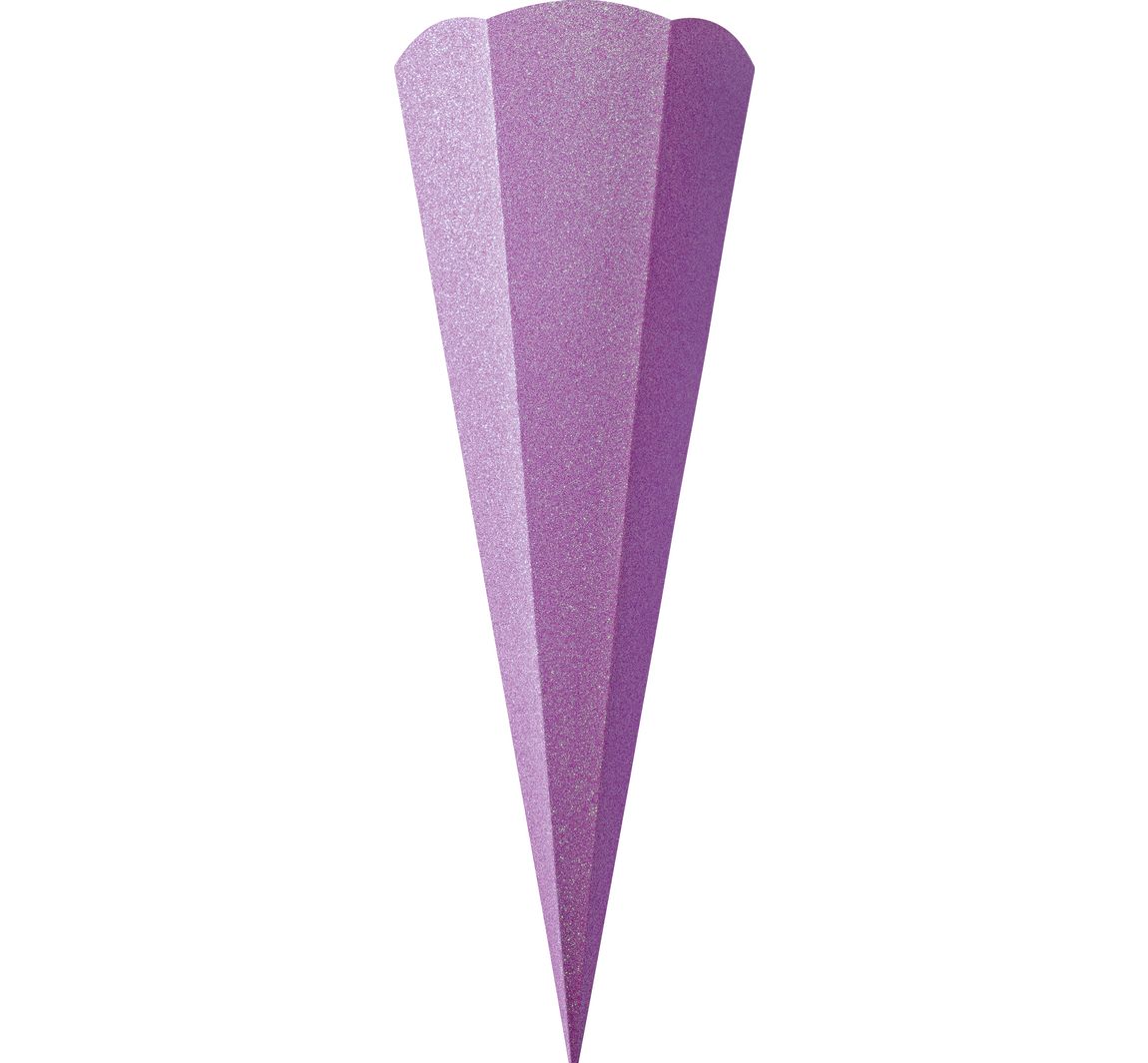 Schultüten-Rohling "Glitter" - Violett