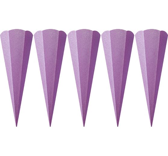 School cone blank "Glitter", 5 pieces