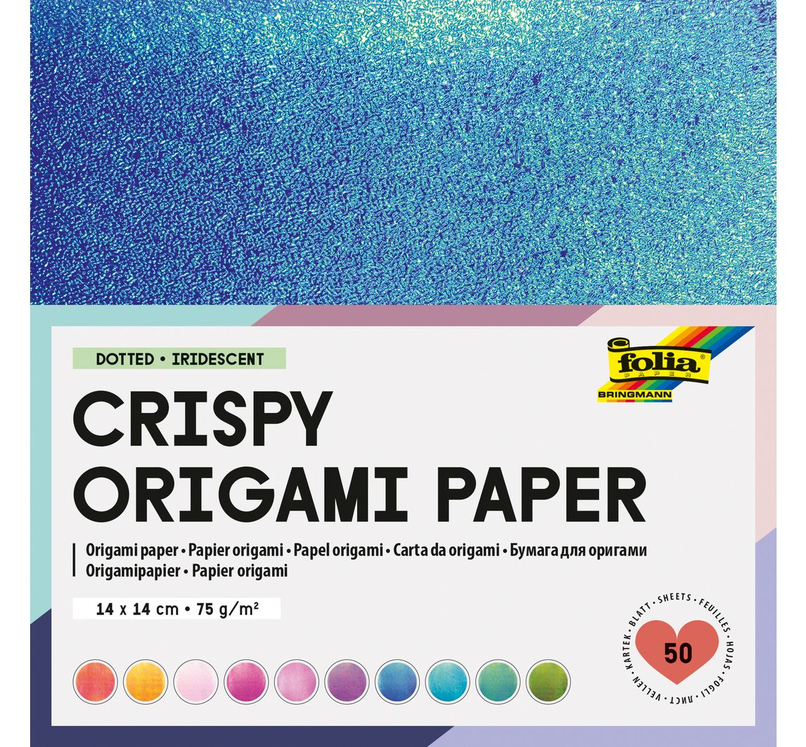 Crispy Origami Paper - Iridescent Dotted