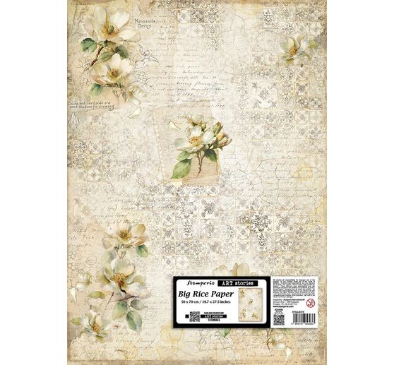 Motif straw silk "All Around", 50 x 70 cm