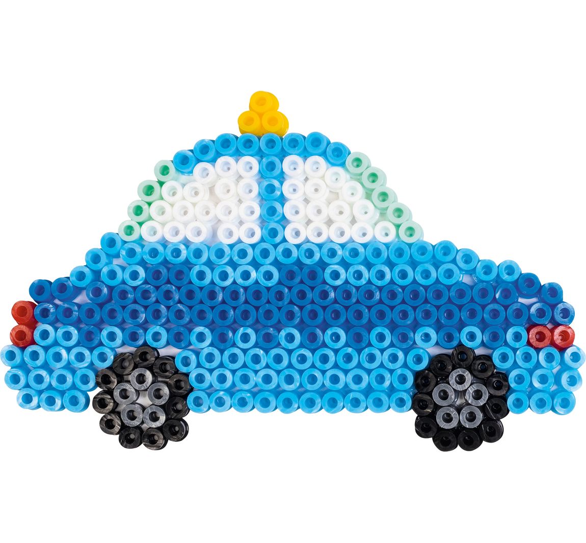 Bastelset Bügelperlen - Polizeiauto