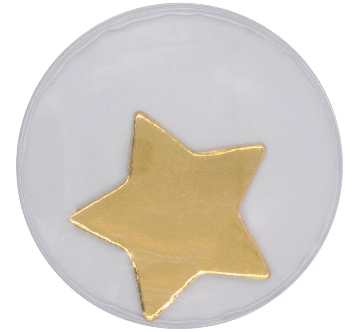 Wackelaugen selbstklebend "Sterne", Ø 35 mm - Gold