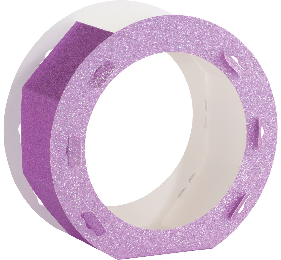 Laternen-Rohling "Glitter" - Violett