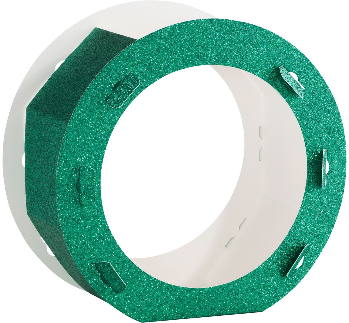 Laternen-Rohling "Glitter" - Green