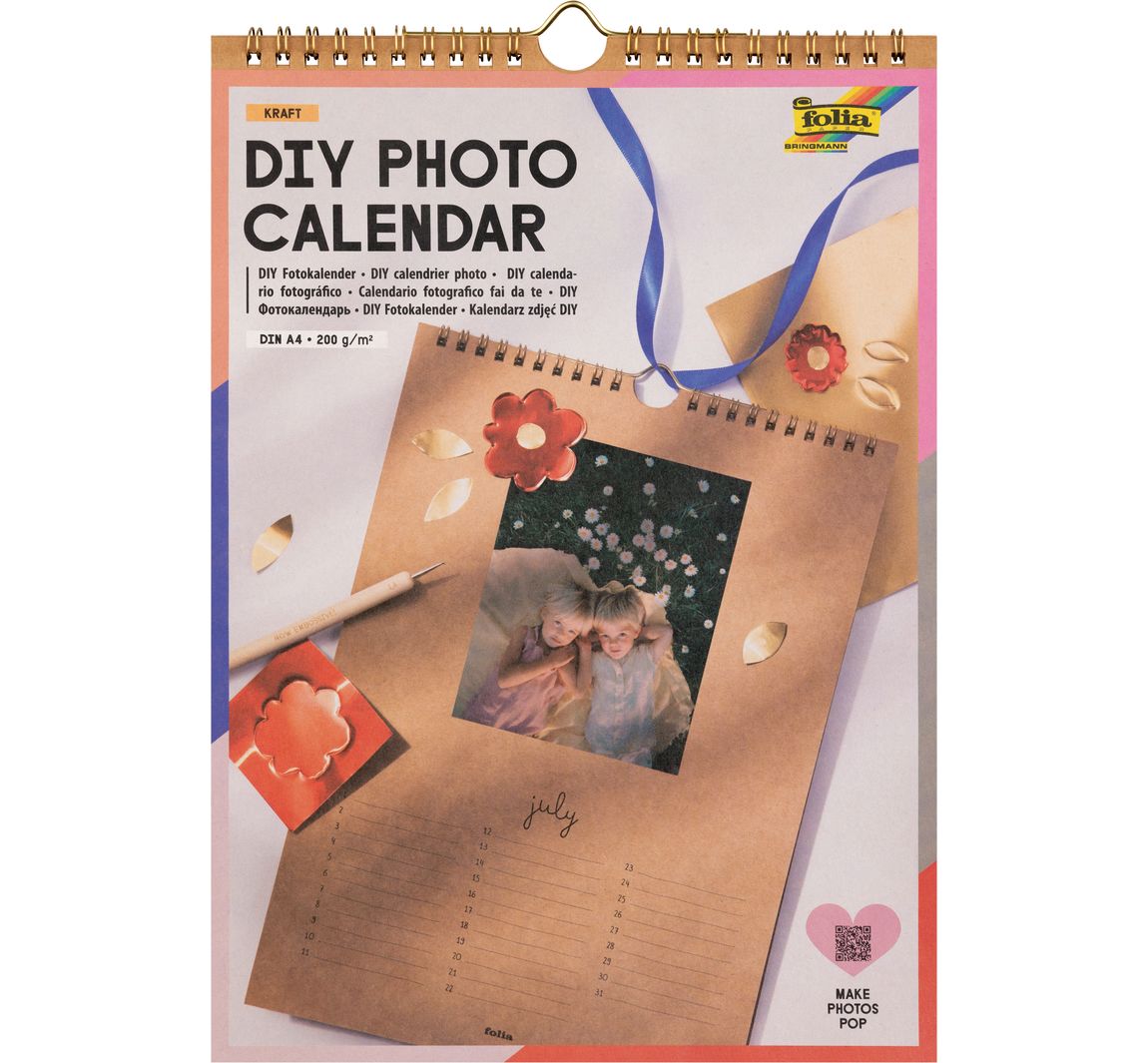 DIY Fotokalender "Kraft" - DIN A4