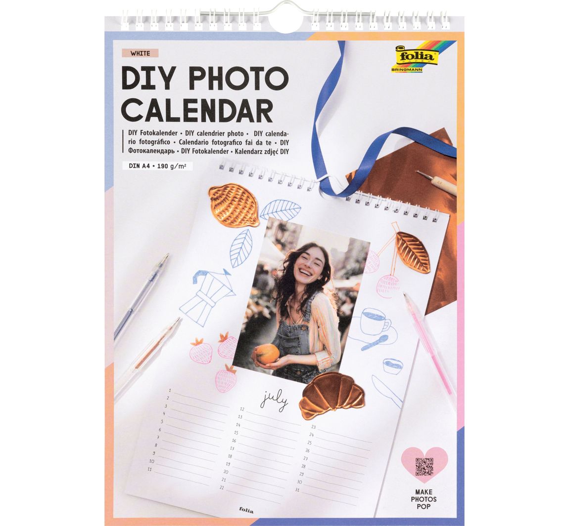 DIY Fotokalender "White" - DIN A4