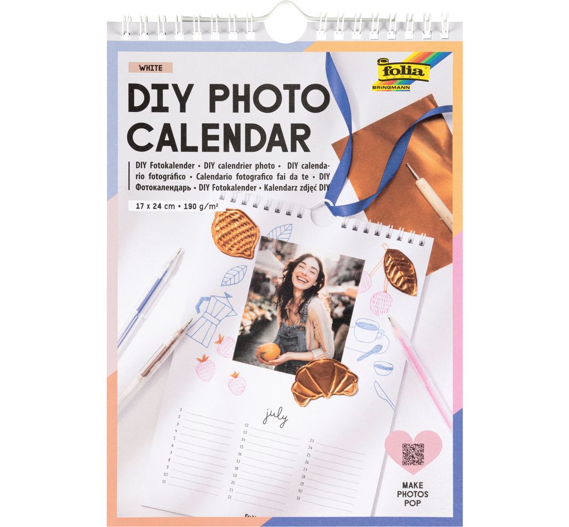 DIY Fotokalender "White" - 17 x 24 cm