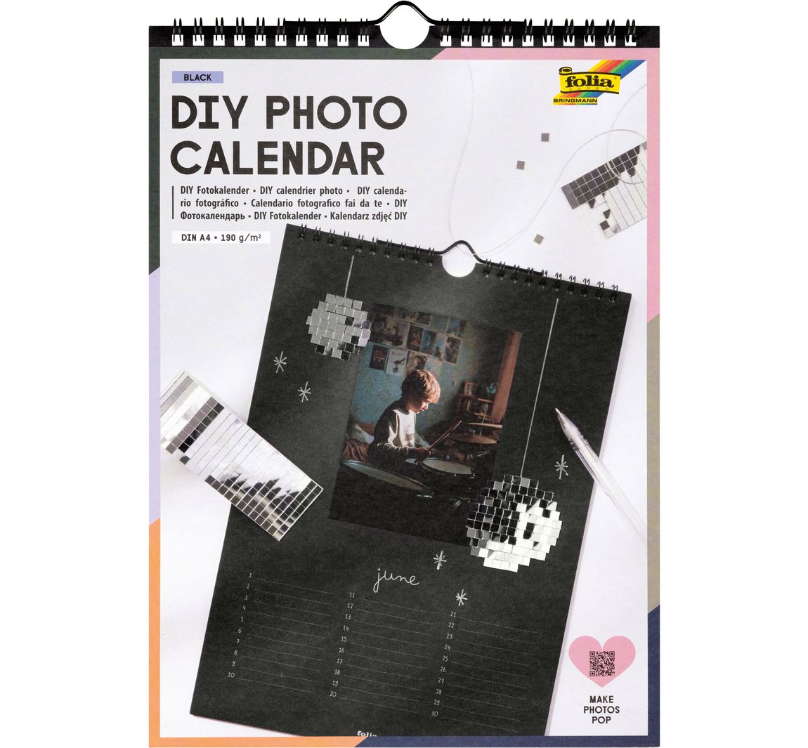 DIY Fotokalender "Black" - DIN A4