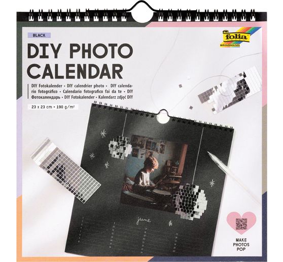 DIY Photo calendar "Black"