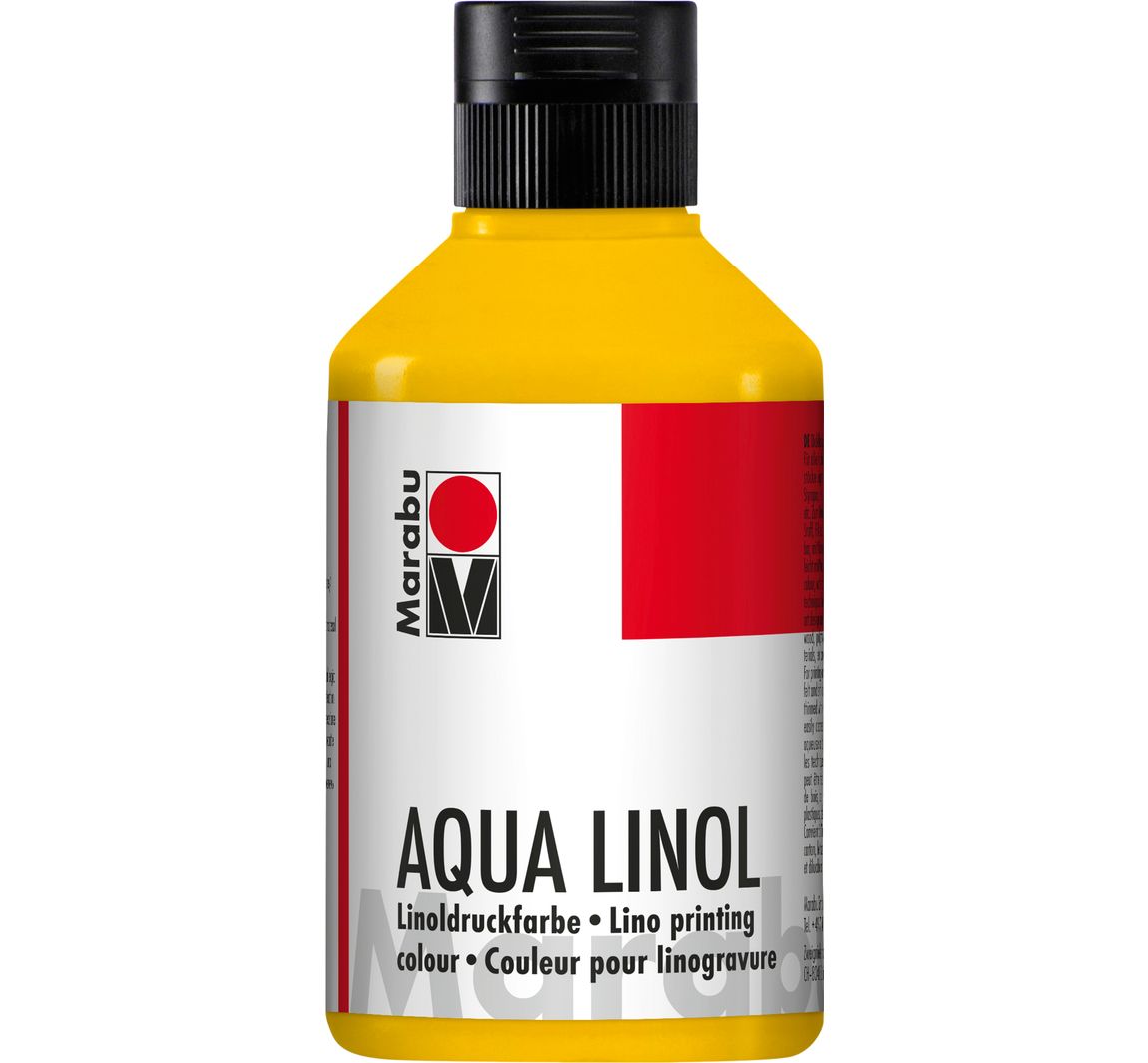 Marabu Aqua-Linoldruckfarbe - Mittelgelb