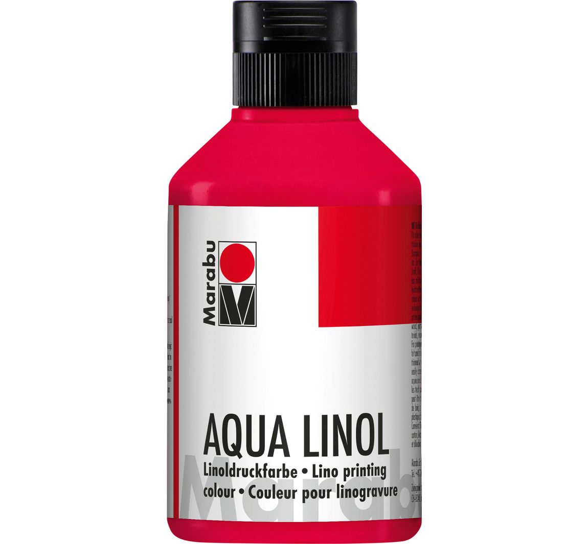 Marabu Aqua-Linoldruckfarbe - Karminrot